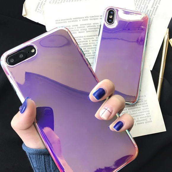 NEW iPhone X/XS/7/8/7+/8+ Laser Mirror Case - Picture 4 of 8